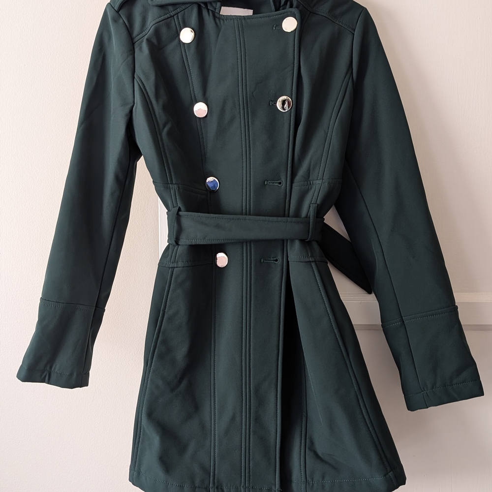 Guess Dark Green Trench Coat